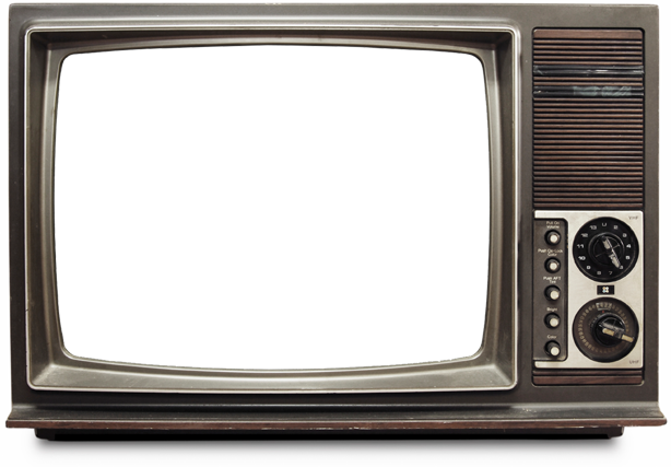 Old Tv Png (silver, gray, white)