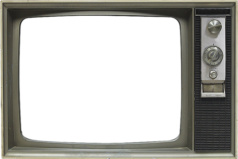 Old Tv Screen Png (black)