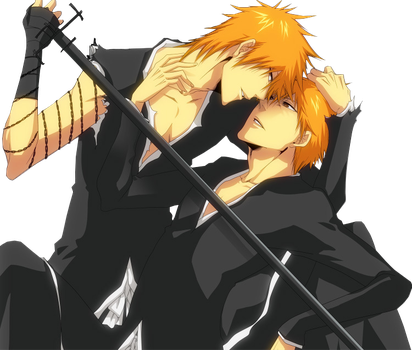 Bleach Ichigo Kurosaki Png Clipart (beige, indigo, black)