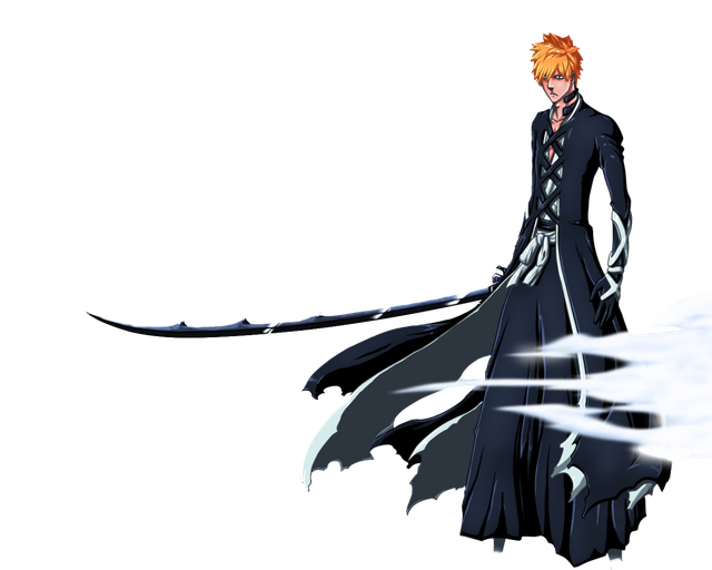 Bleach Ichigo Kurosaki Png File (white, indigo, black)