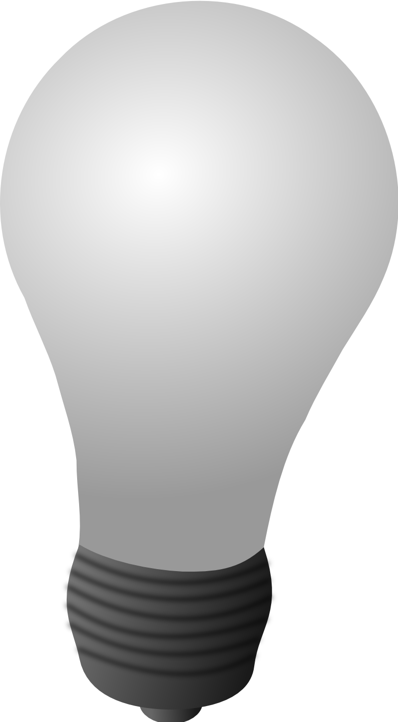 Electric Bulb Png Clipart (silver, white, gray, lavender)