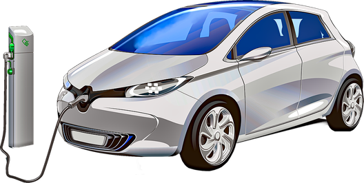 Electric Car Png Photo (lavender, black, silver, beige)