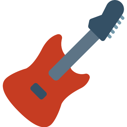 Electric Guitar Music Png Clipart (chocolate, black, teal, gray)