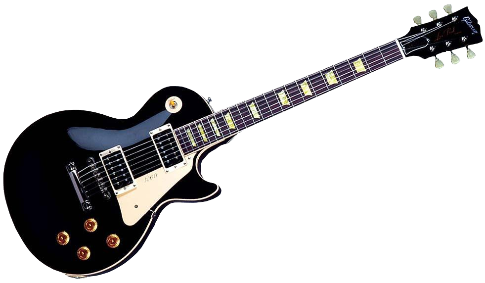 Electric Guitar Music Png Cutout (black, white)