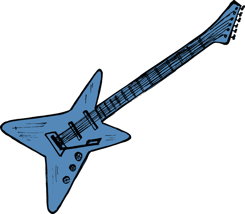 Electric Guitar Music Png Hd Image (black, gray)