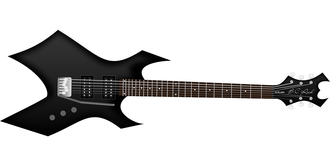 Electric Guitar Music Png Pic (black)