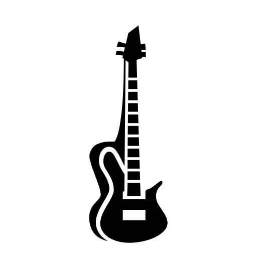 Electric Guitar Png Photo (black, white, silver)