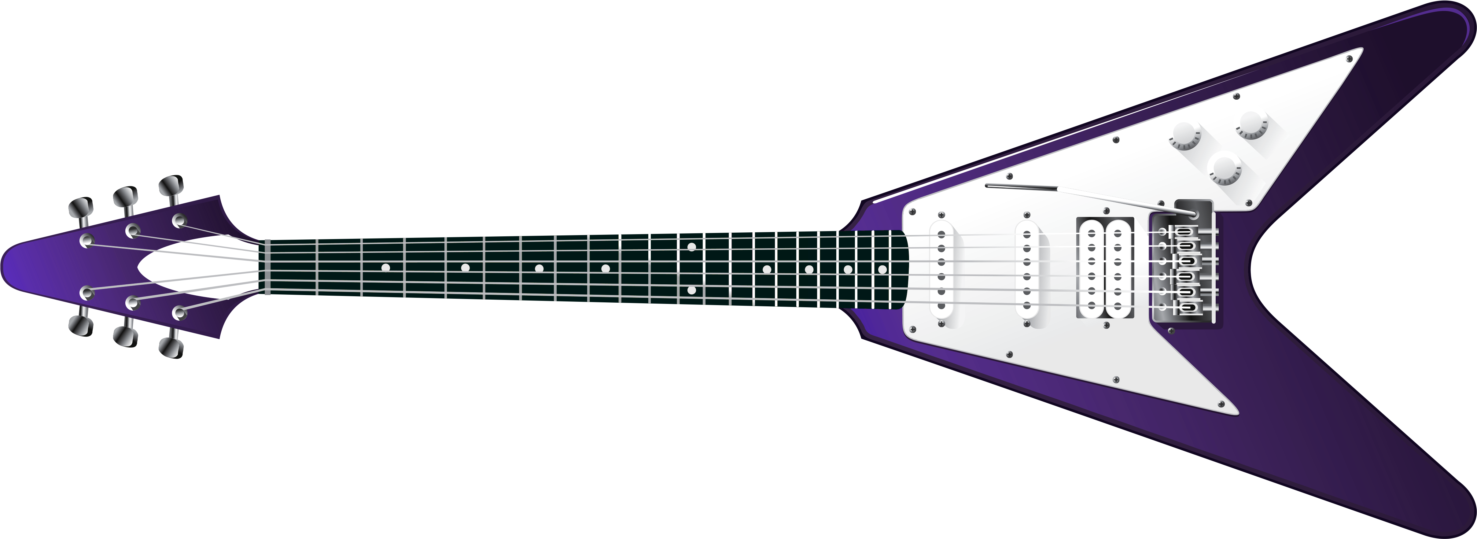 Electric Guitar Rock Png Picture (black, lavender, white)