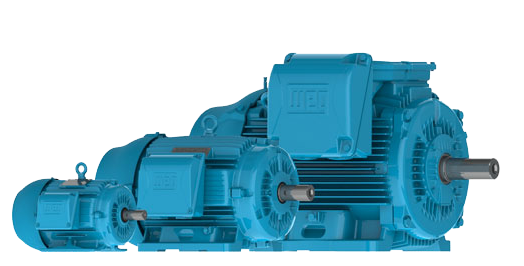 Electric Motor Transparent Background (white, teal)