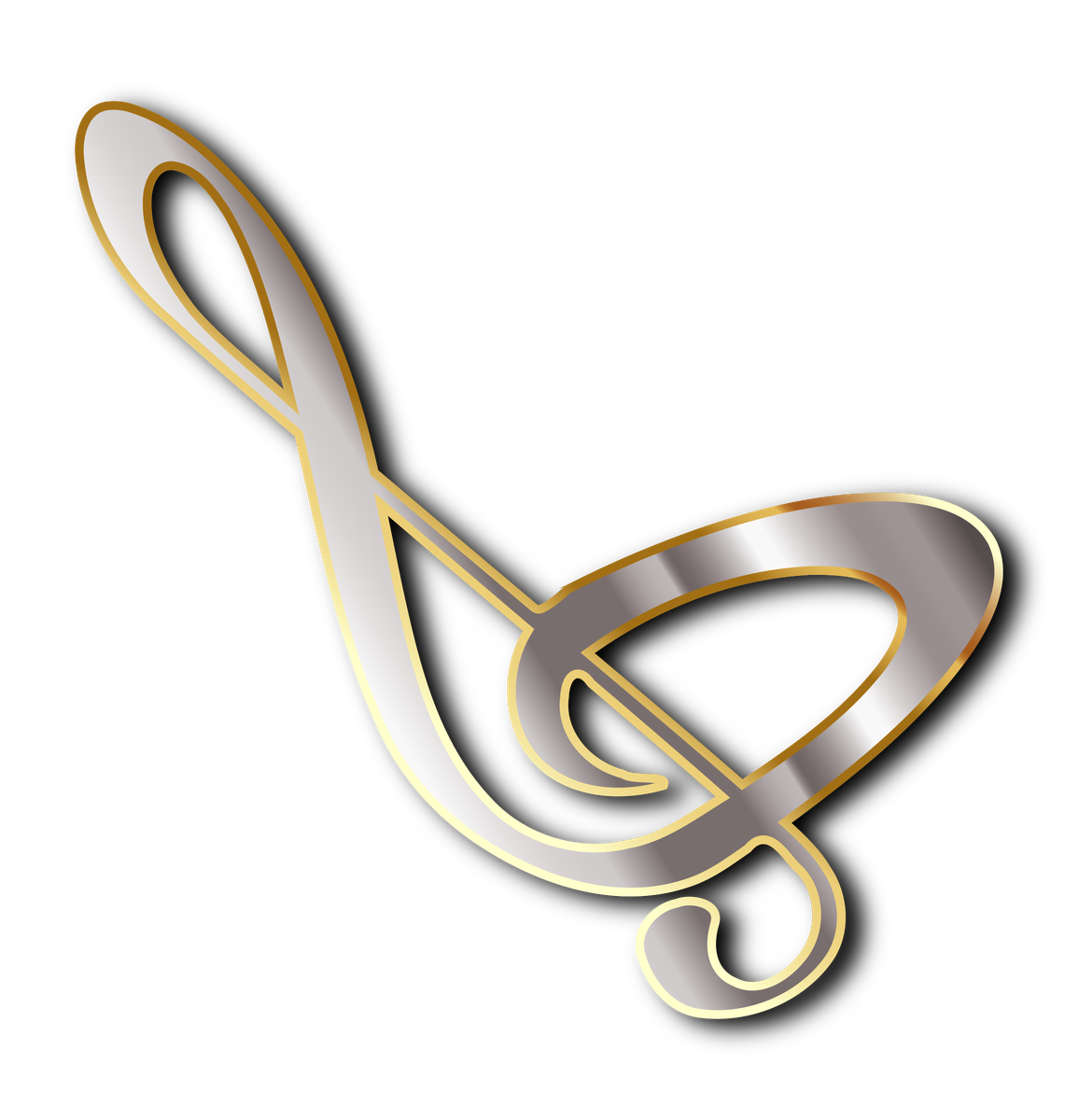 Clef Png Isolated Transparent Picture (gray, black, silver)