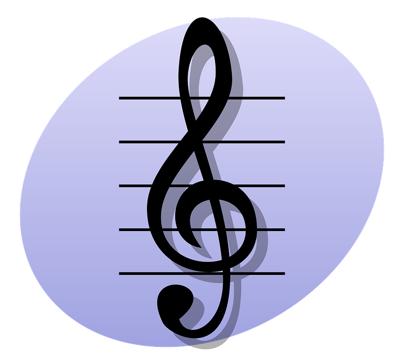 Clef Transparent Png (lavender, black, plum, silver)