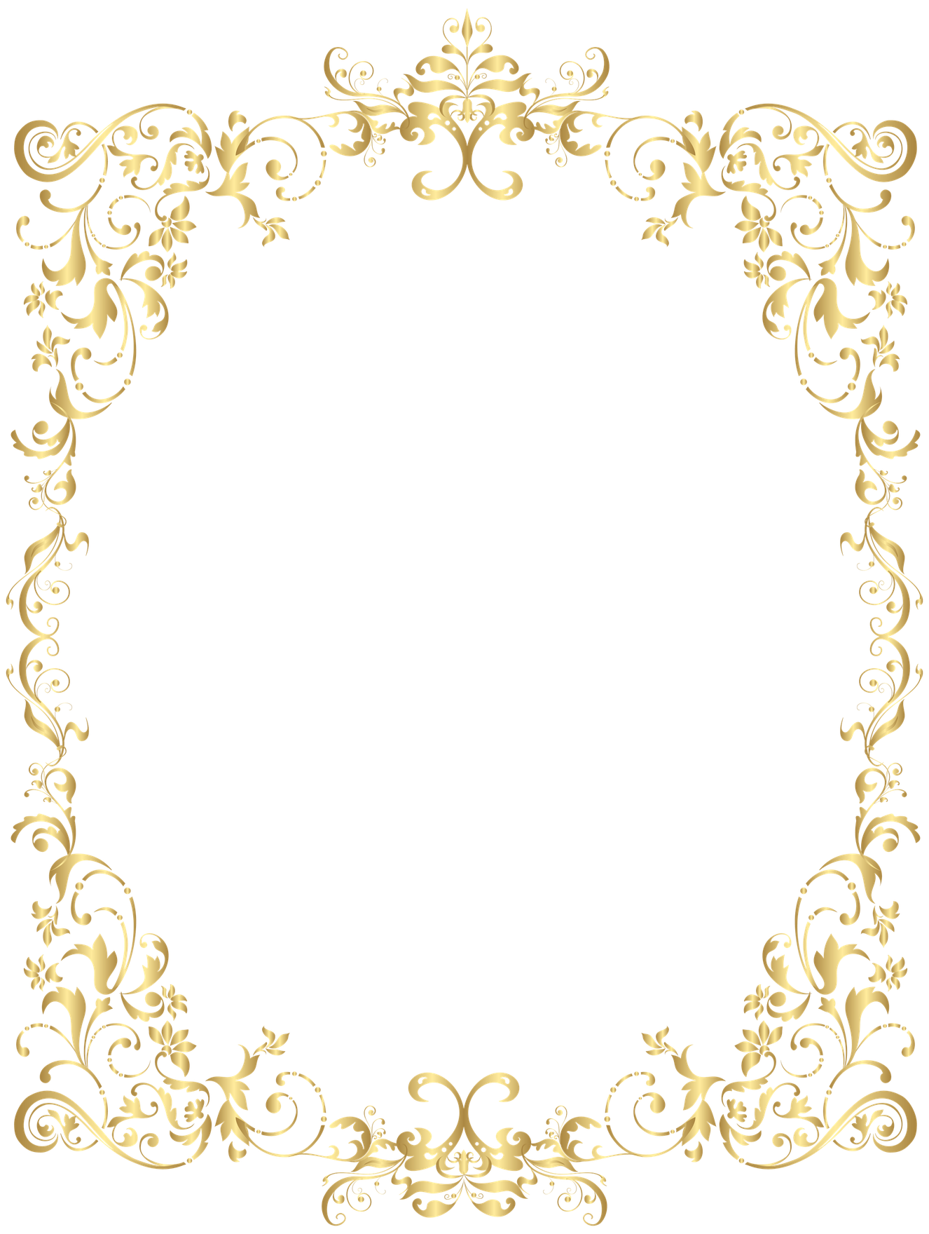 Elegant Frame Transparent Png (black)