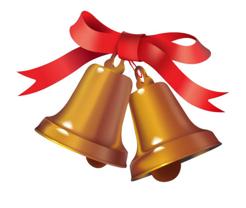 Sleigh Jingle Bells Png Image (red, black, chocolate, orange)