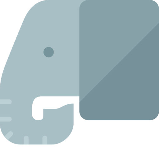 Elephant Free Png Icon (silver, black, gray)