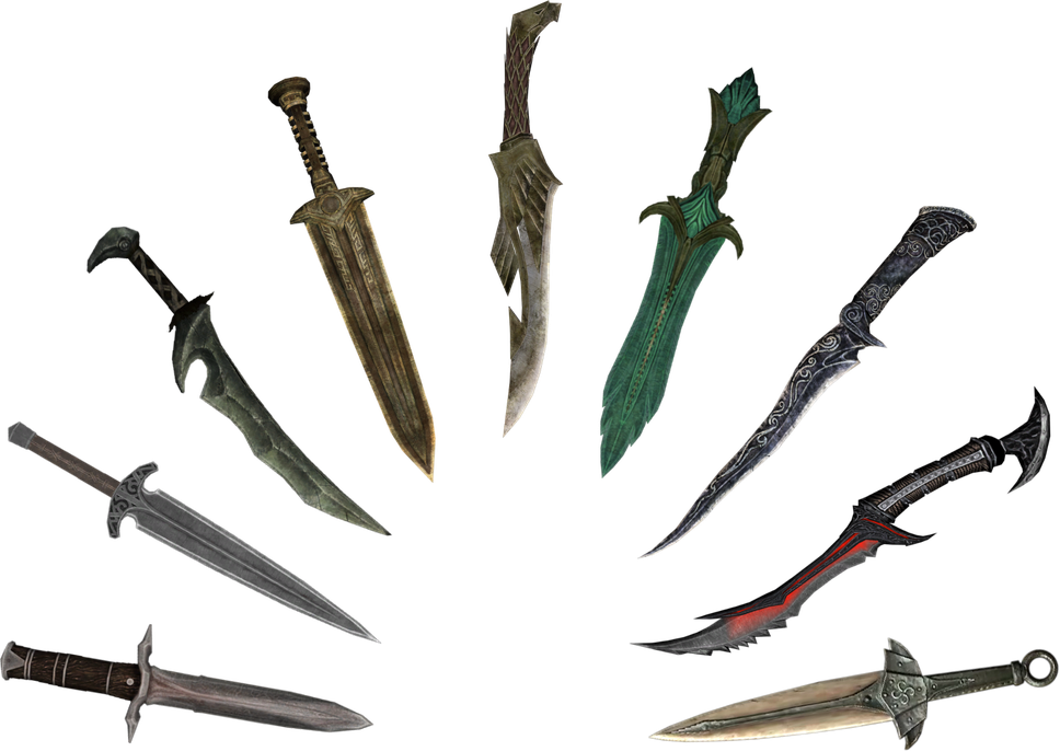 Alessandras Dagger Png (black)