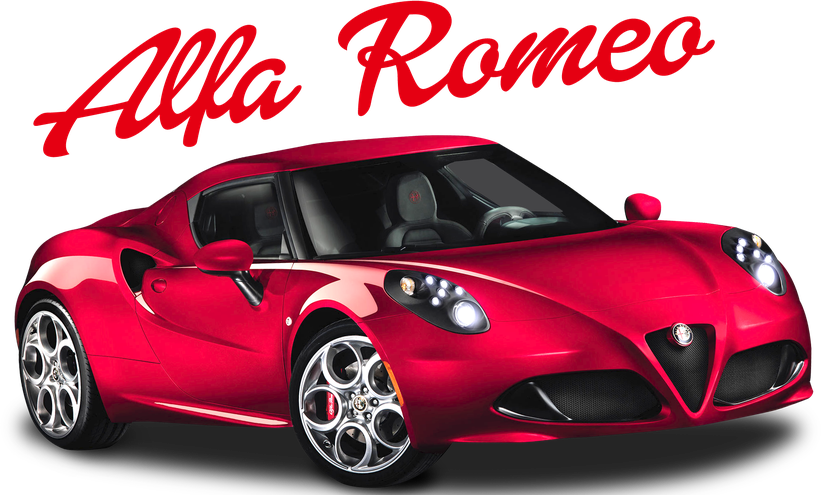 Alfa Romeo 4C Png Image (black, red)