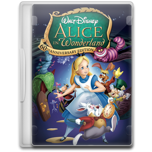 Alice In Wonderland Disney Png Image (black, gray, white, silver)