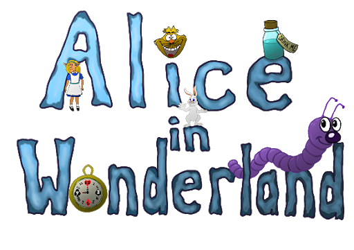 Alice In Wonderland Logo Png Transparent (black)