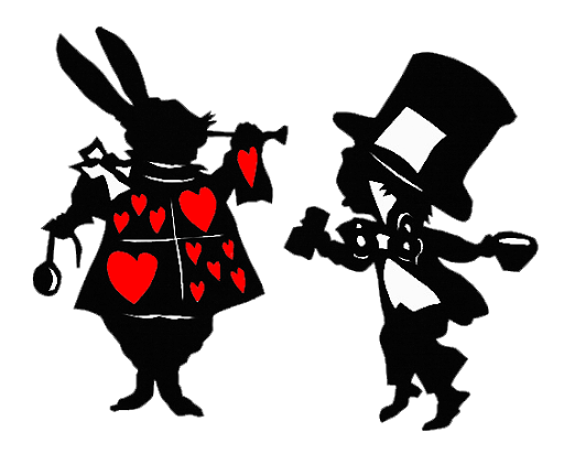 Alice In Wonderland Png Photos (black, red)