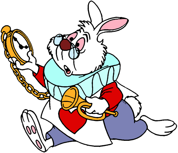 Alice In Wonderland Rabbit Png Photo (white, lavender, mint, red, gray)