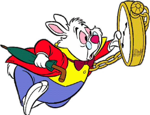 Alice In Wonderland Rabbit Transparent Png (yellow, white, black, red, gray)