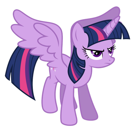 Alicorn Png File (indigo, black, plum)