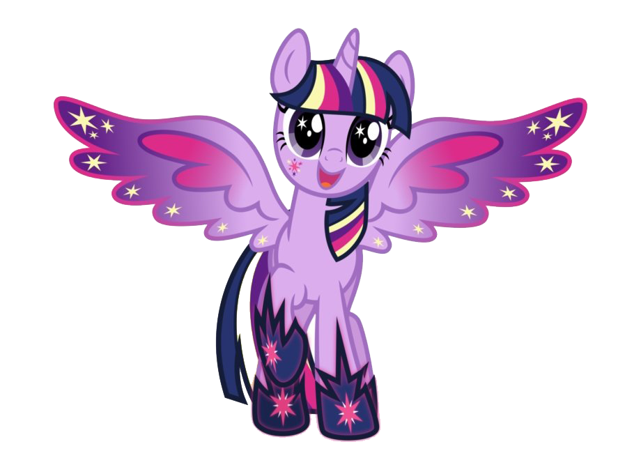 Alicorn Png Transparent Image (white, plum)