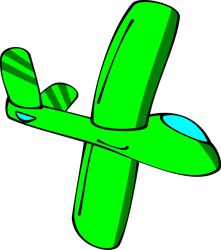 Glider Png Transparent Image (black, lime, greenish blue, green)