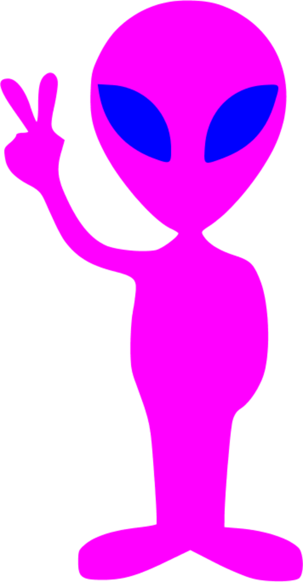 Alien Cartoon Png Picture (blue, black, purplish red)