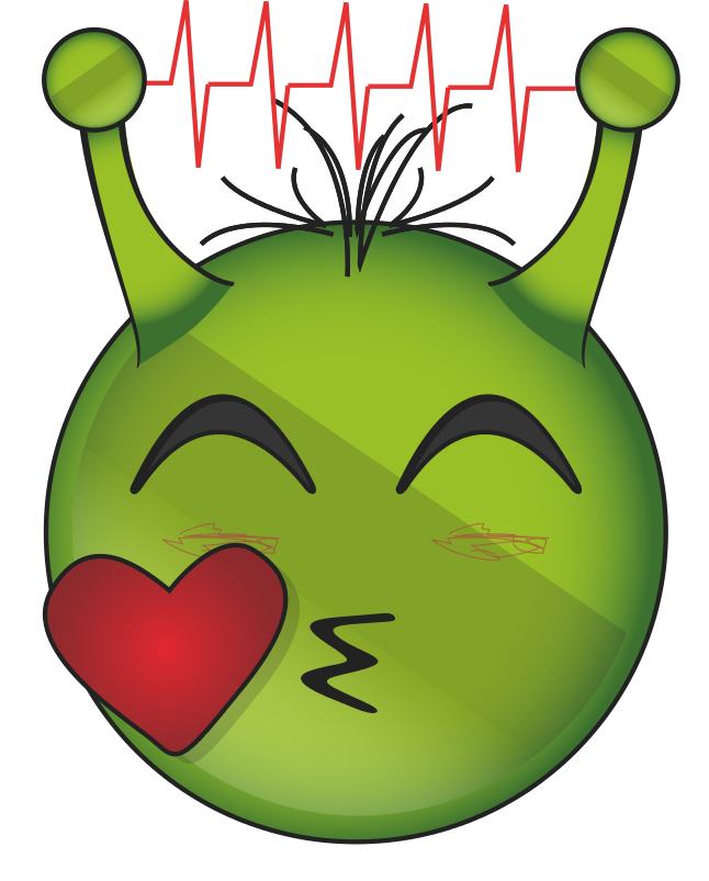 Alien Face Emoji Download Png Image (black, olive)