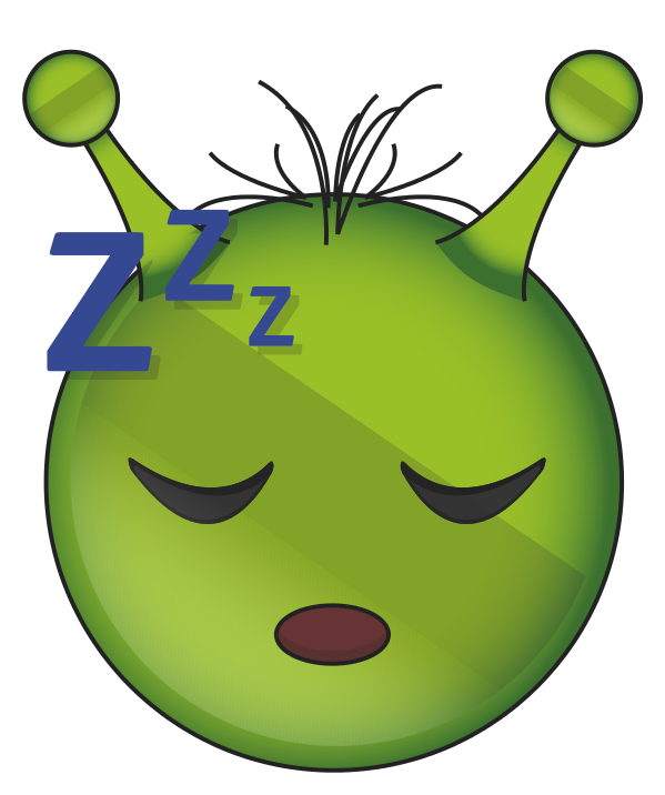 Alien Face Emoji Png Photo (black, olive)