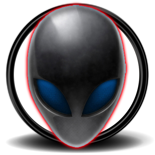 Alienware Png Image (white, black, pink, red, salmon)