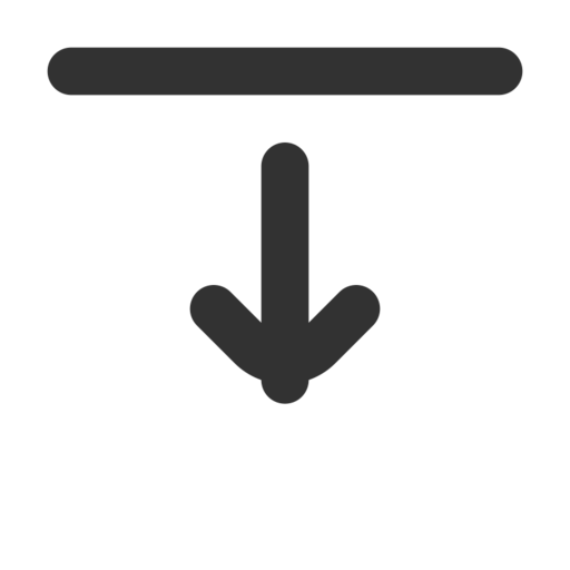 Align Arrow Down Free Png Icon (black)