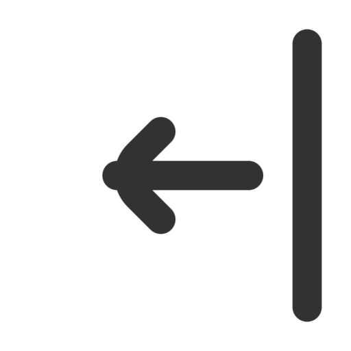 Align Arrow Left Free Png Icon (black)