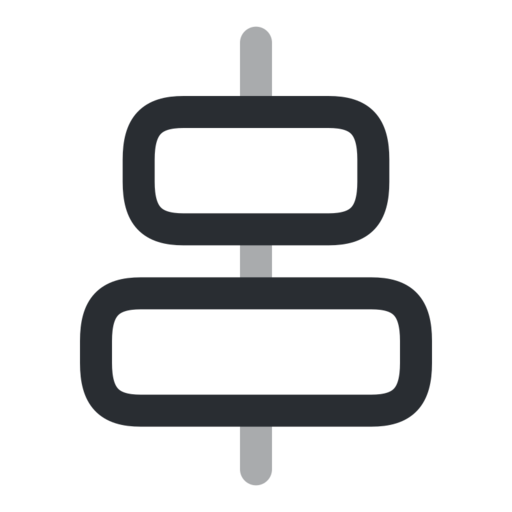 Align Vertically Free Transparent Png Icon Download (black)