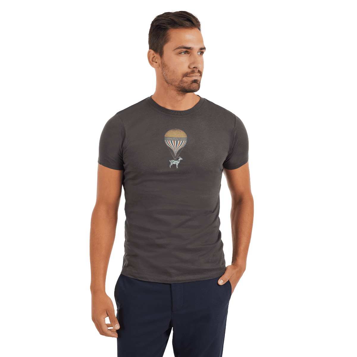 Slim Fit T Shirt Png (black, indigo, gray)