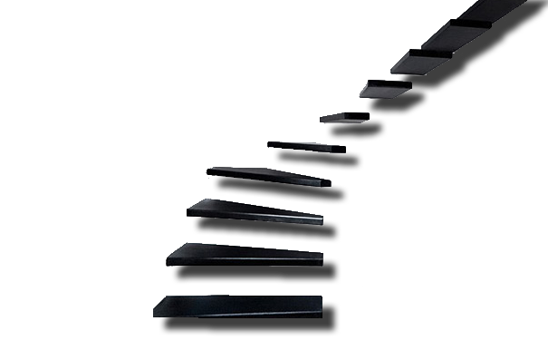 Climbing Stairs Png File (silver, indigo, black, gray, white)