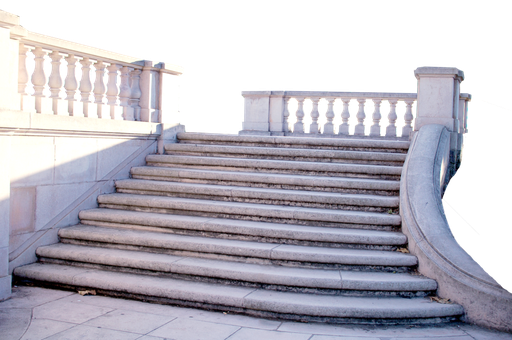 Climbing Stairs Transparent Png (black, white)