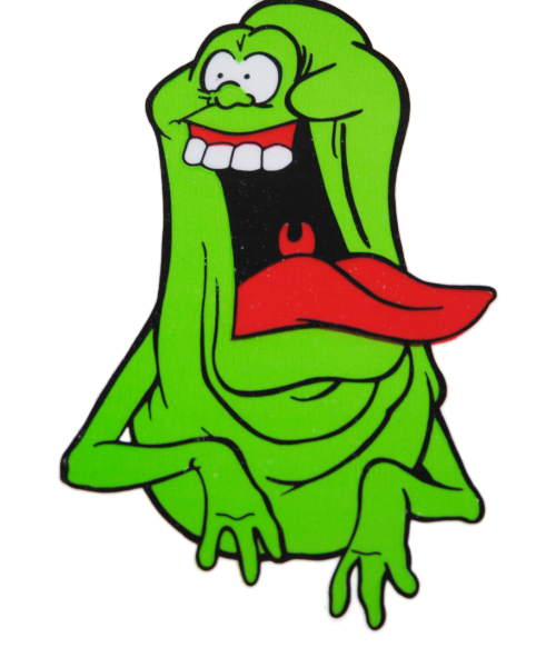 Slimer Cartoon Png Image (black, red, white)