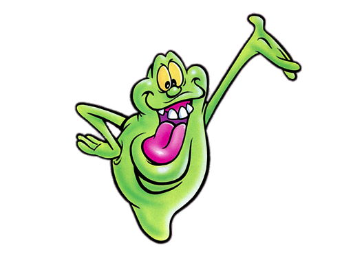 Slimer Creature Transparent Background (black)