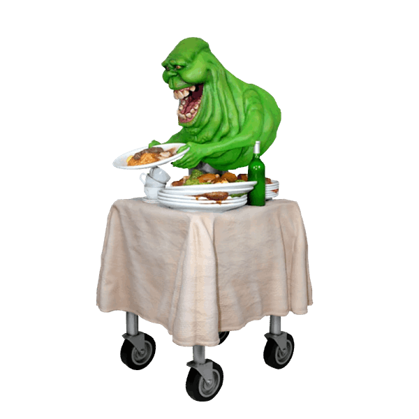 Slimer Png Clipart (black, indigo, silver)