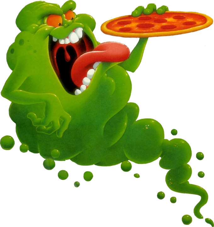 Slimer Transparent Background (black, olive)