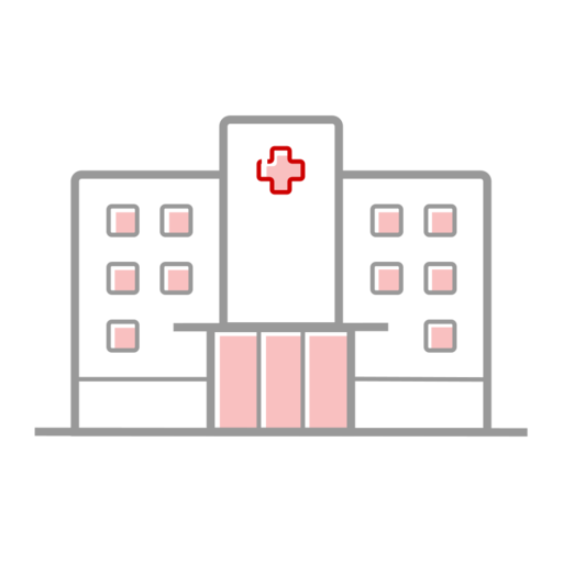 Clinic Building Free Png Icon Download (silver, pink, black, gray)