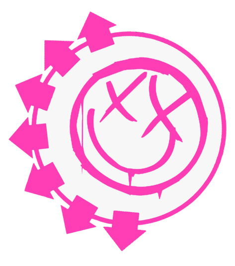 Blink 182 Png File (white, violet, black)