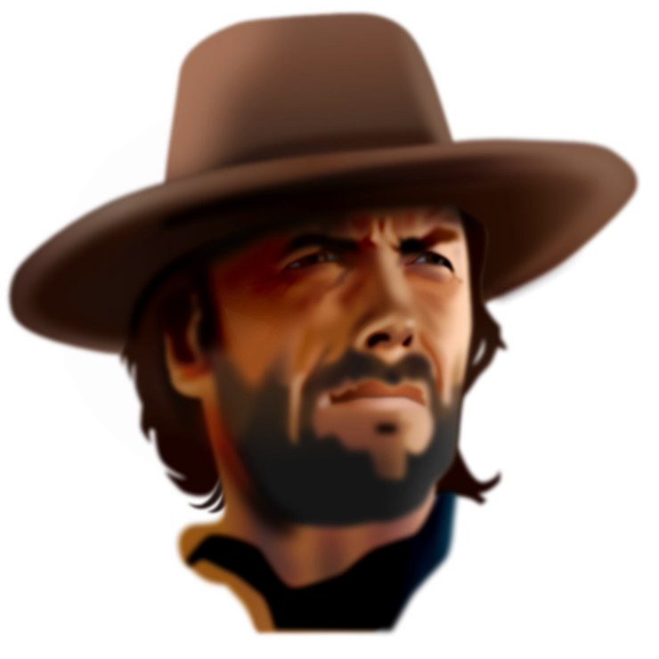 Clint Eastwood Png Hd (black)