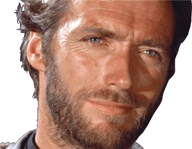 Clint Eastwood Png (black, salmon)