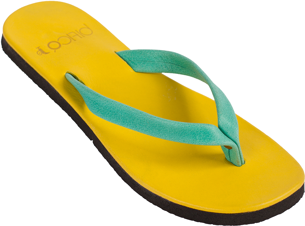 Flip Flops Png File (black, orange)