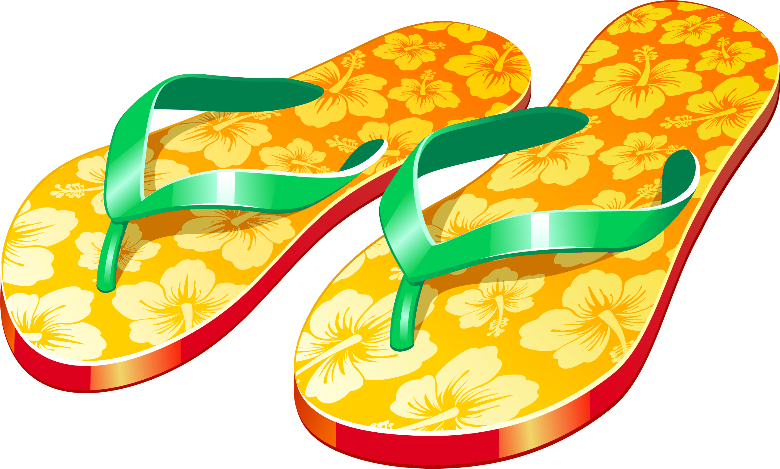 Flip Flops Png (gold, black, teal)