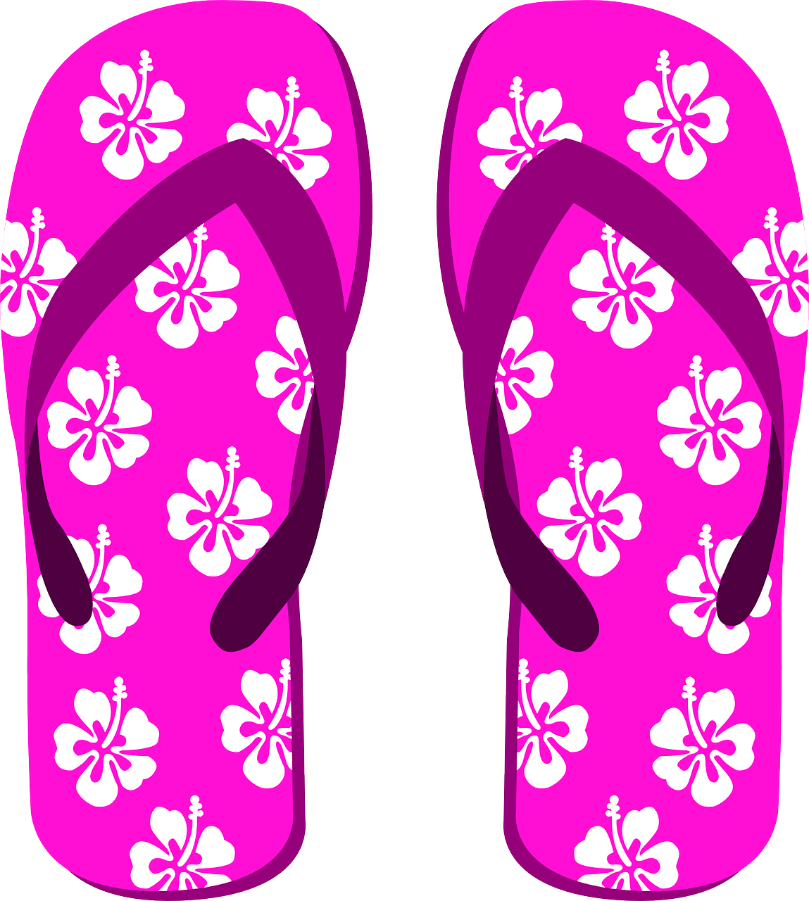 Flip Flops Vector Png Picture (purple, indigo, purplish red, white)