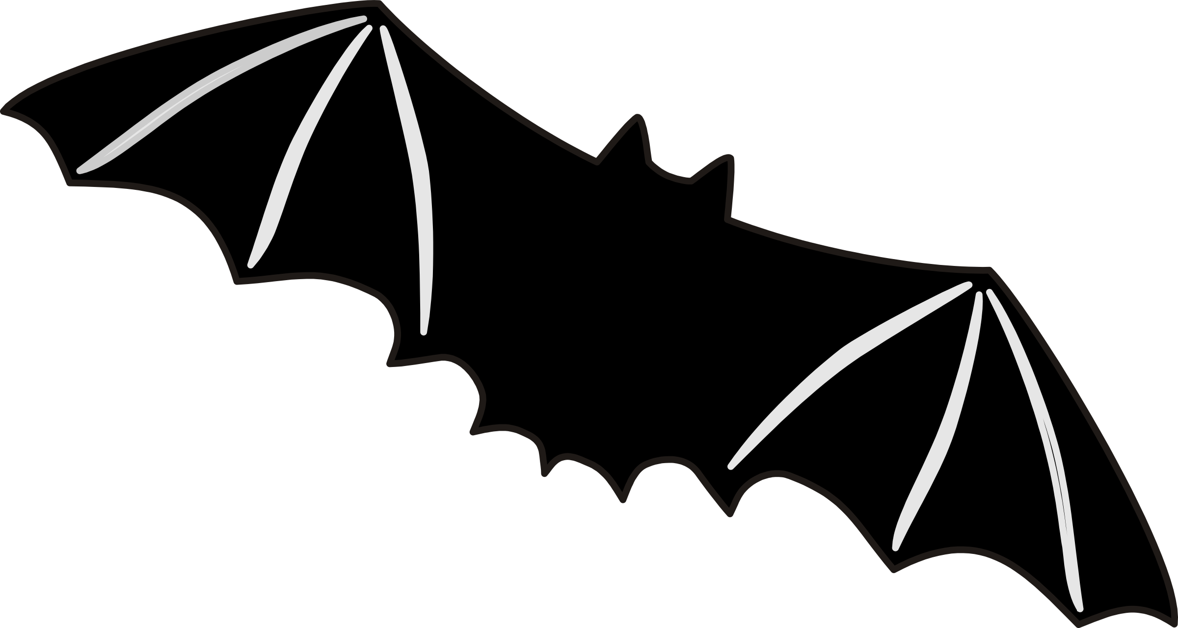 Clipart Bat Png Image (black)